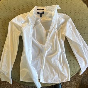 Lands end button up shirt